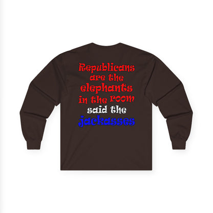 donkeys and elephants - Ultra Cotton Long Sleeve Tee