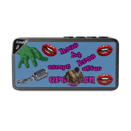 hoes b4 bros - Jabba Bluetooth Speaker (light blue)