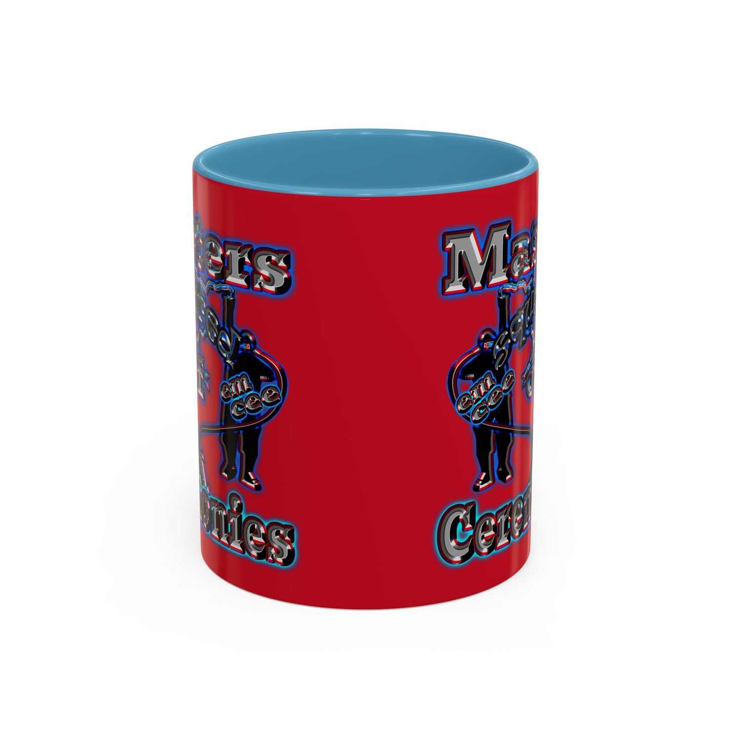 em cee squared - Accent Mug (dark red)