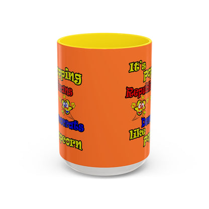 popping like popcorn - Accent Mug (crusta)