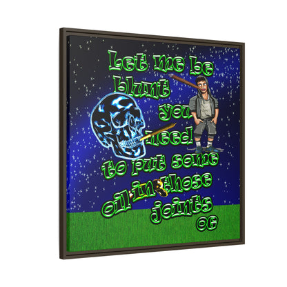 og - framed canvas art ('snoops' background)