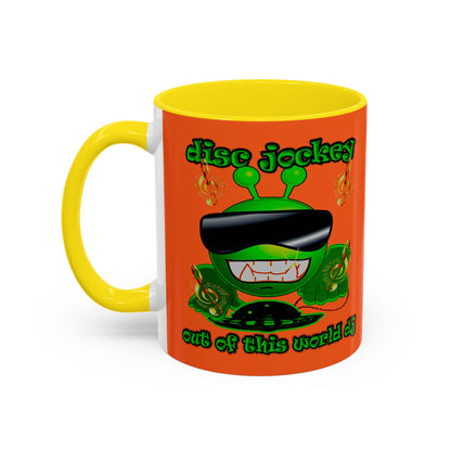 disc jockey - Accent Mug (orange)
