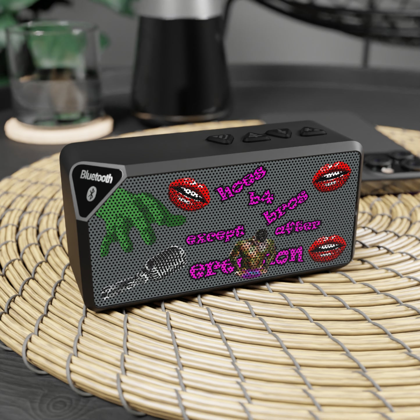 hoes b4 bros - Jabba Bluetooth Speaker (dark grey)