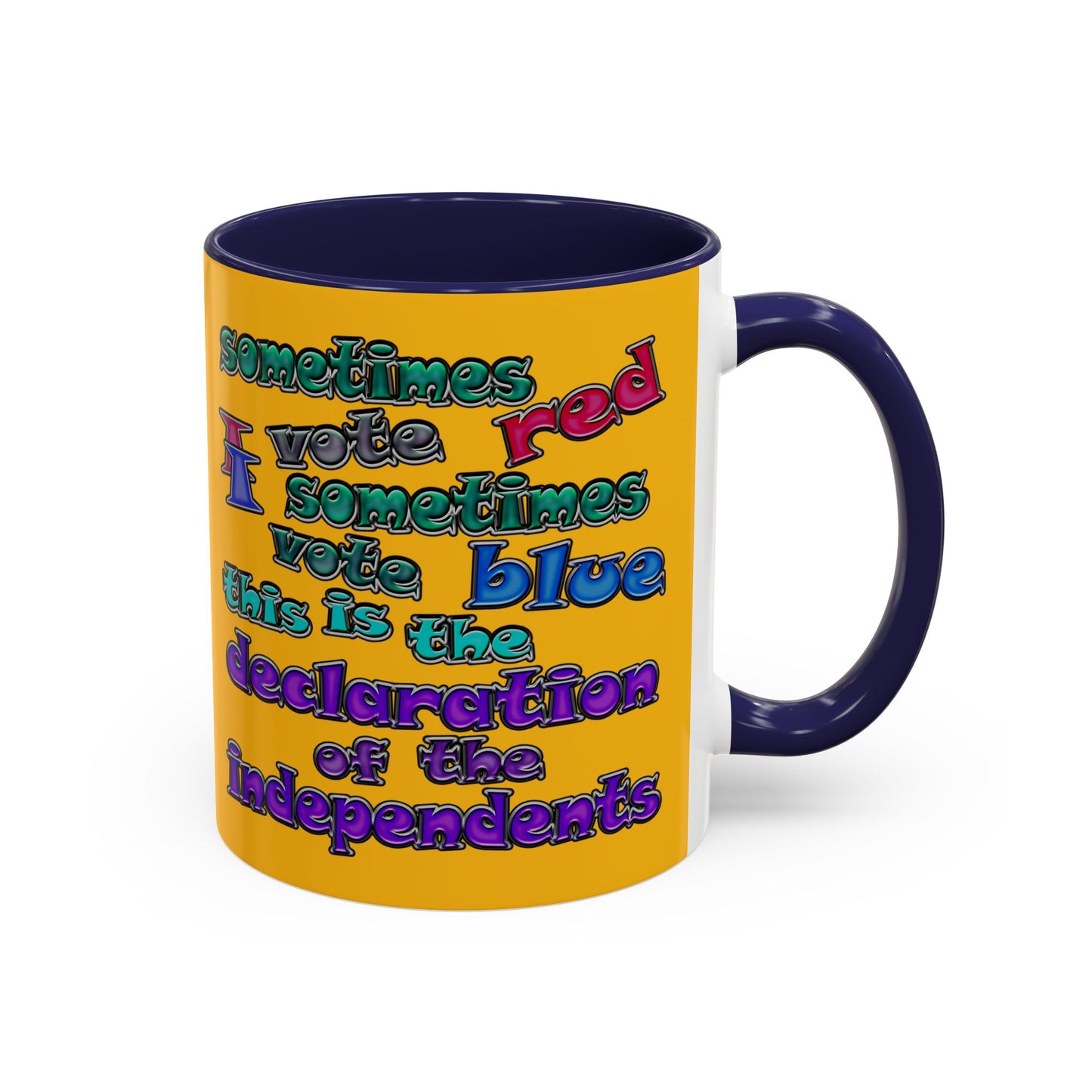 declaration of the independents - Accent Mug (yellow)
