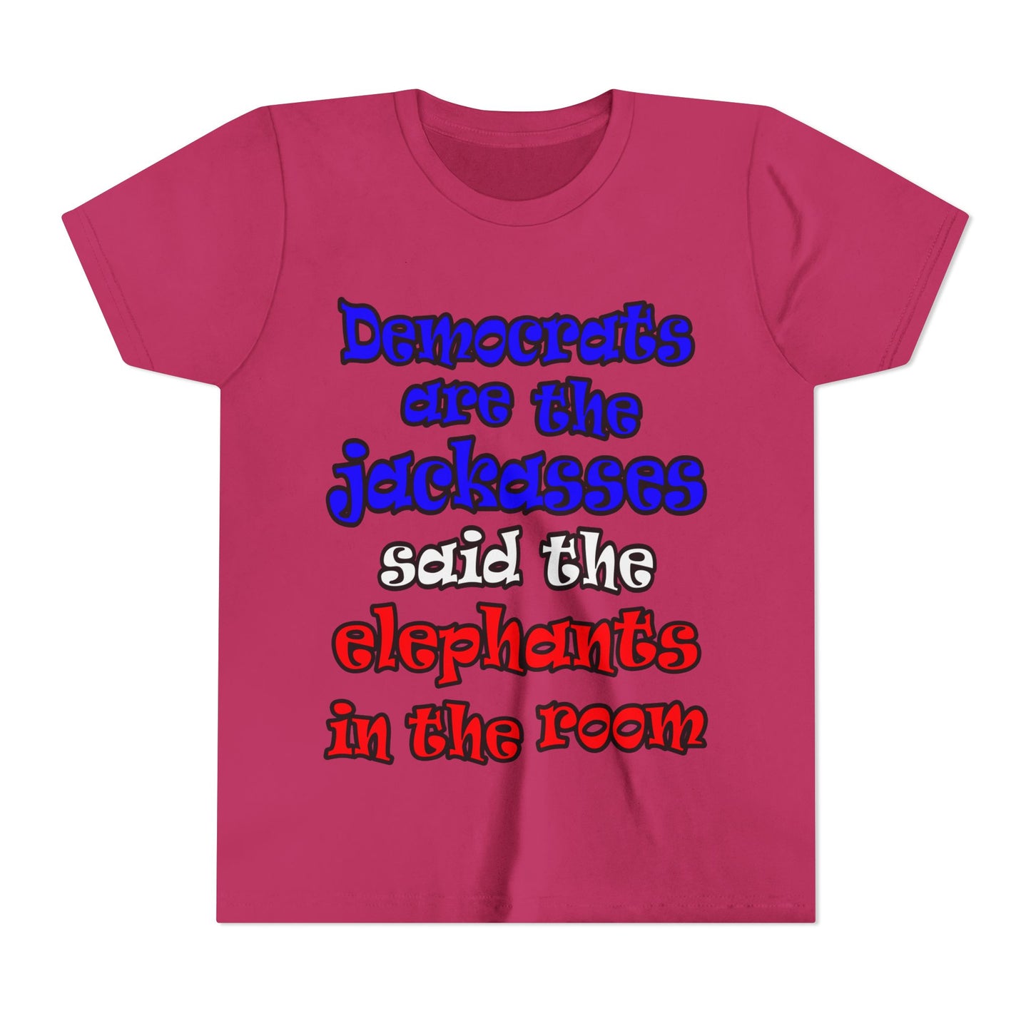 donkeys and elephants - Youth Short Sleeve Tee