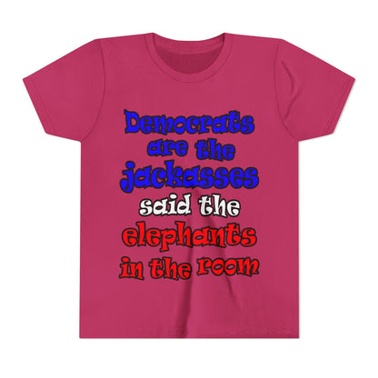 donkeys and elephants - Youth Short Sleeve Tee
