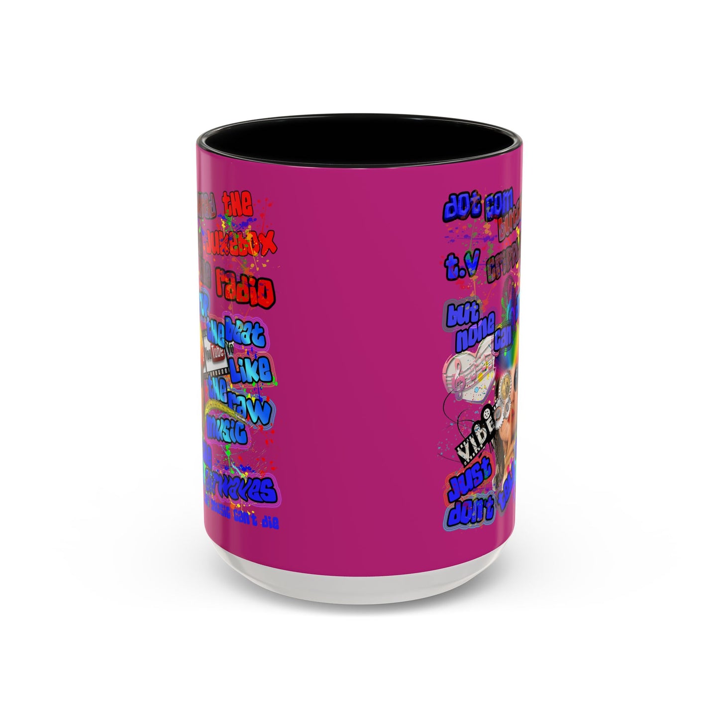 drop the beat - Accent Mug (pink)