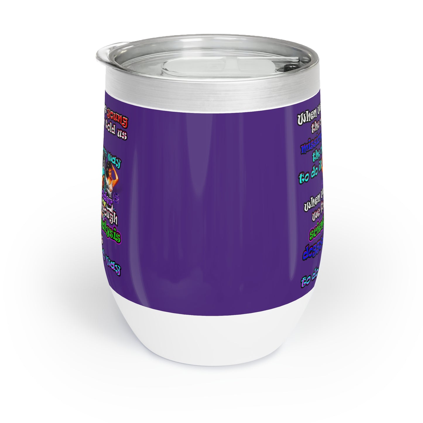 doggystyle - Chill Wine Tumbler (purple)