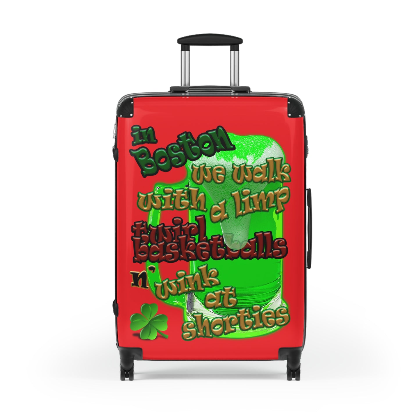 celtics logo - Suitcase (red)