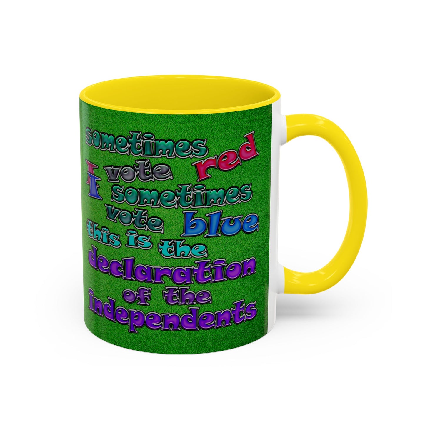 declaration of the independents - Accent Mug (green turf)