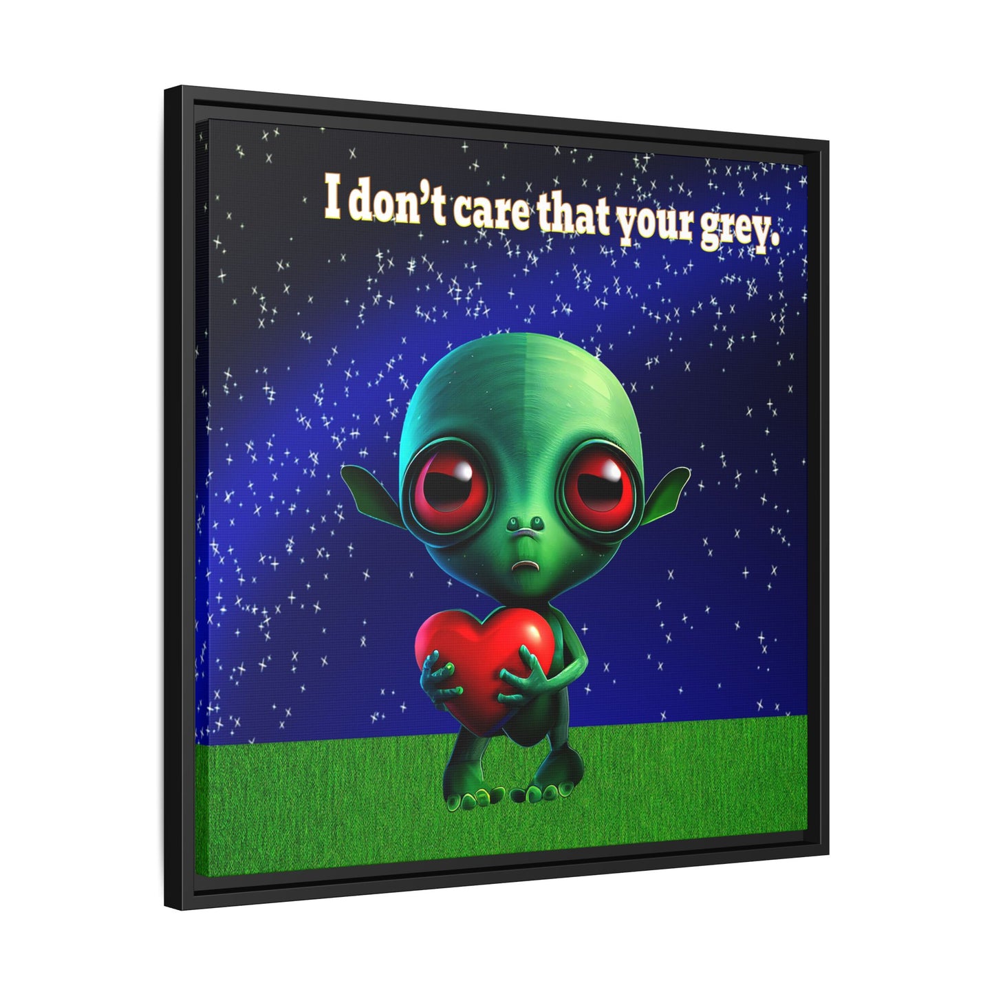 I don't care that your grey - framed canvas art ('snoops' background)