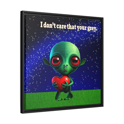 I don't care that your grey - framed canvas art ('snoops' background)