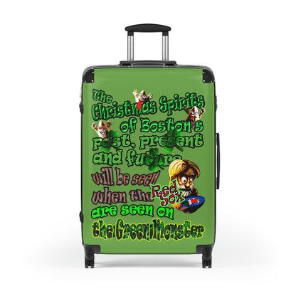 christmas spirits of boston - Suitcase (green)