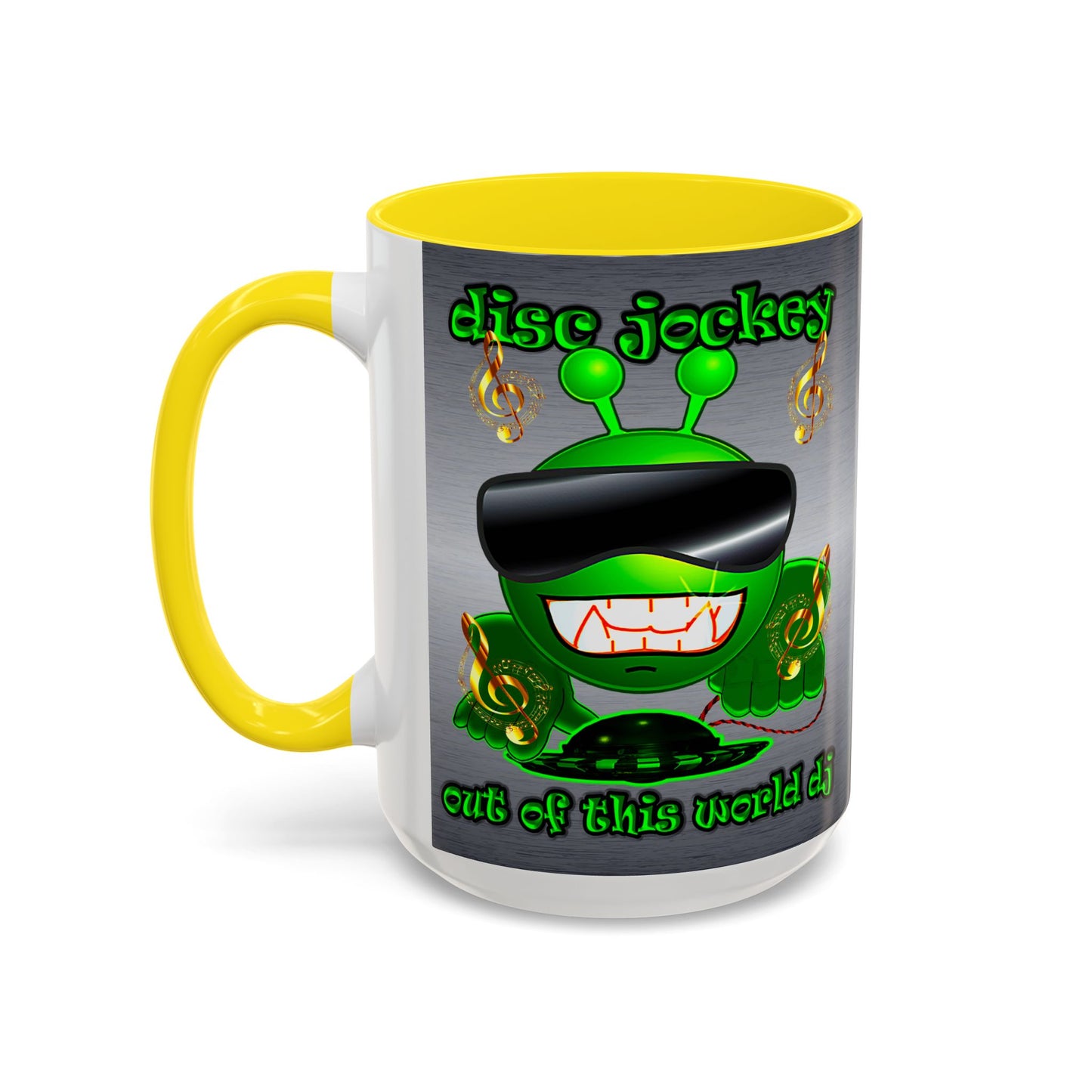 disc jockey - Accent Mug (brushed nickel)