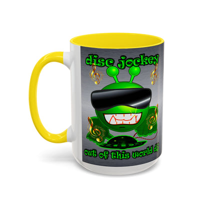 disc jockey - Accent Mug (brushed nickel)