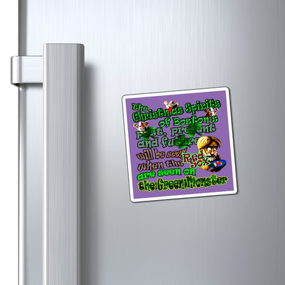 christmas spirits of boston - Magnets - (light purple)