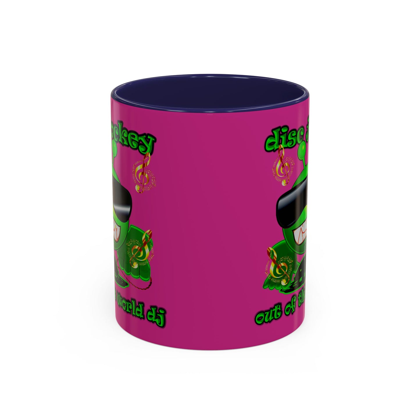 disc jockey - Accent Mug (pink)