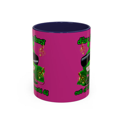 disc jockey - Accent Mug (pink)