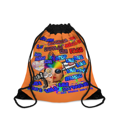 drop the beat - Drawstring Bag (crusta)