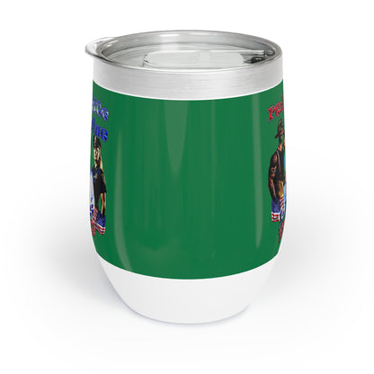 rw&b lives matter - Chill Wine Tumbler (dark green)