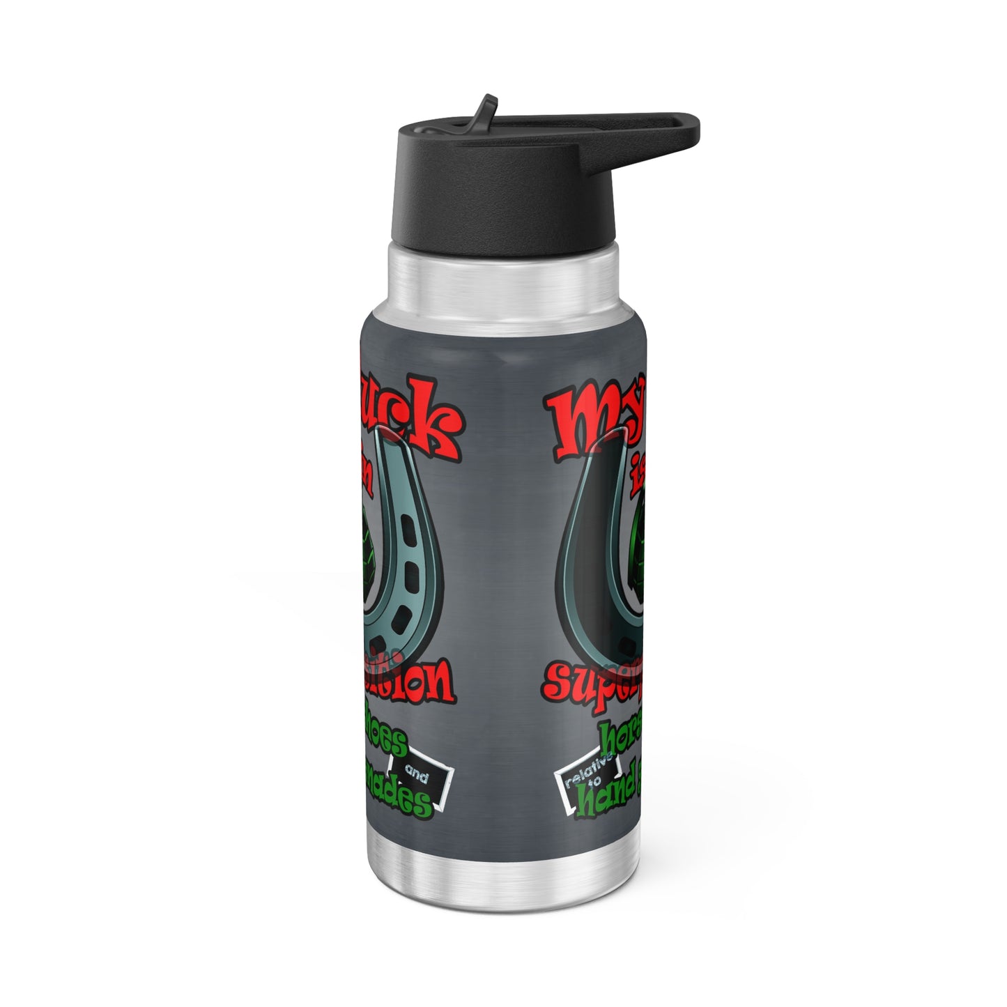 my luck - Gator Tumbler, 32oz  (grey-light grey)