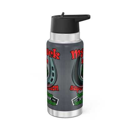 my luck - Gator Tumbler, 32oz  (grey-light grey)