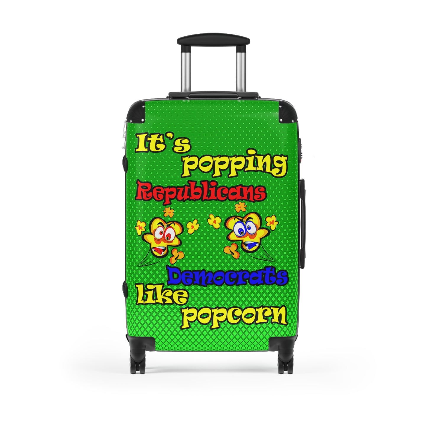 popping like popcorn - Suitcase (logo green)