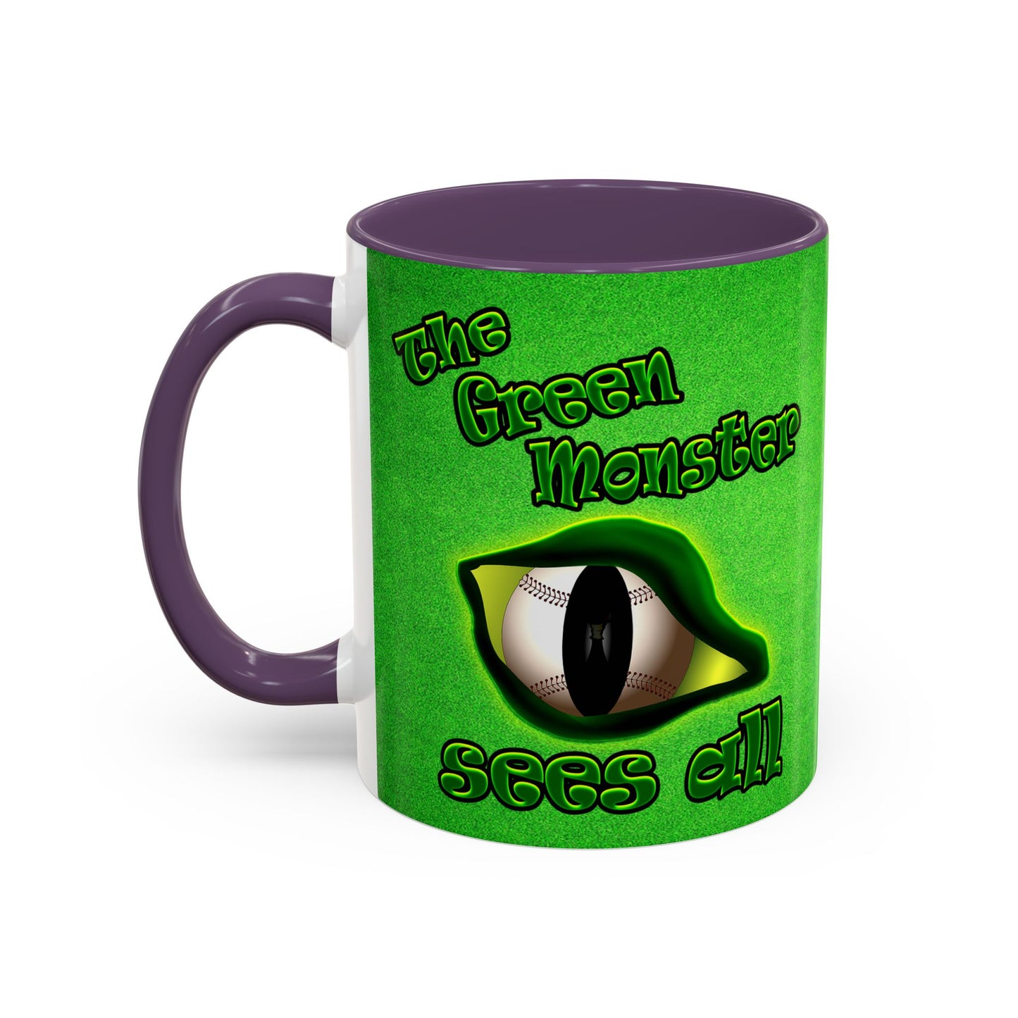 green monster - Accent Mug (green turf)