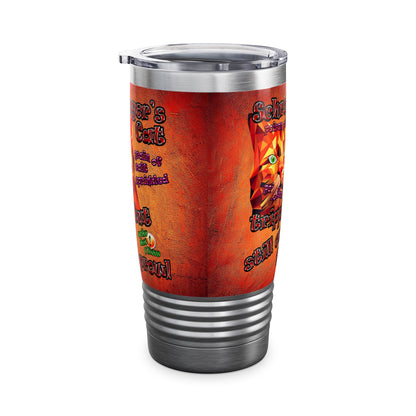 schrodinger's cat - Ringneck Tumbler, 20oz (burnt orange)