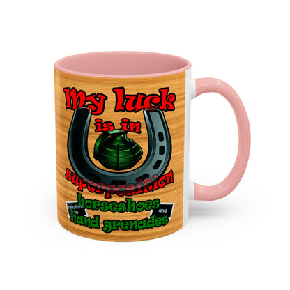 my luck - Accent Mug (butterscotch wood finish)