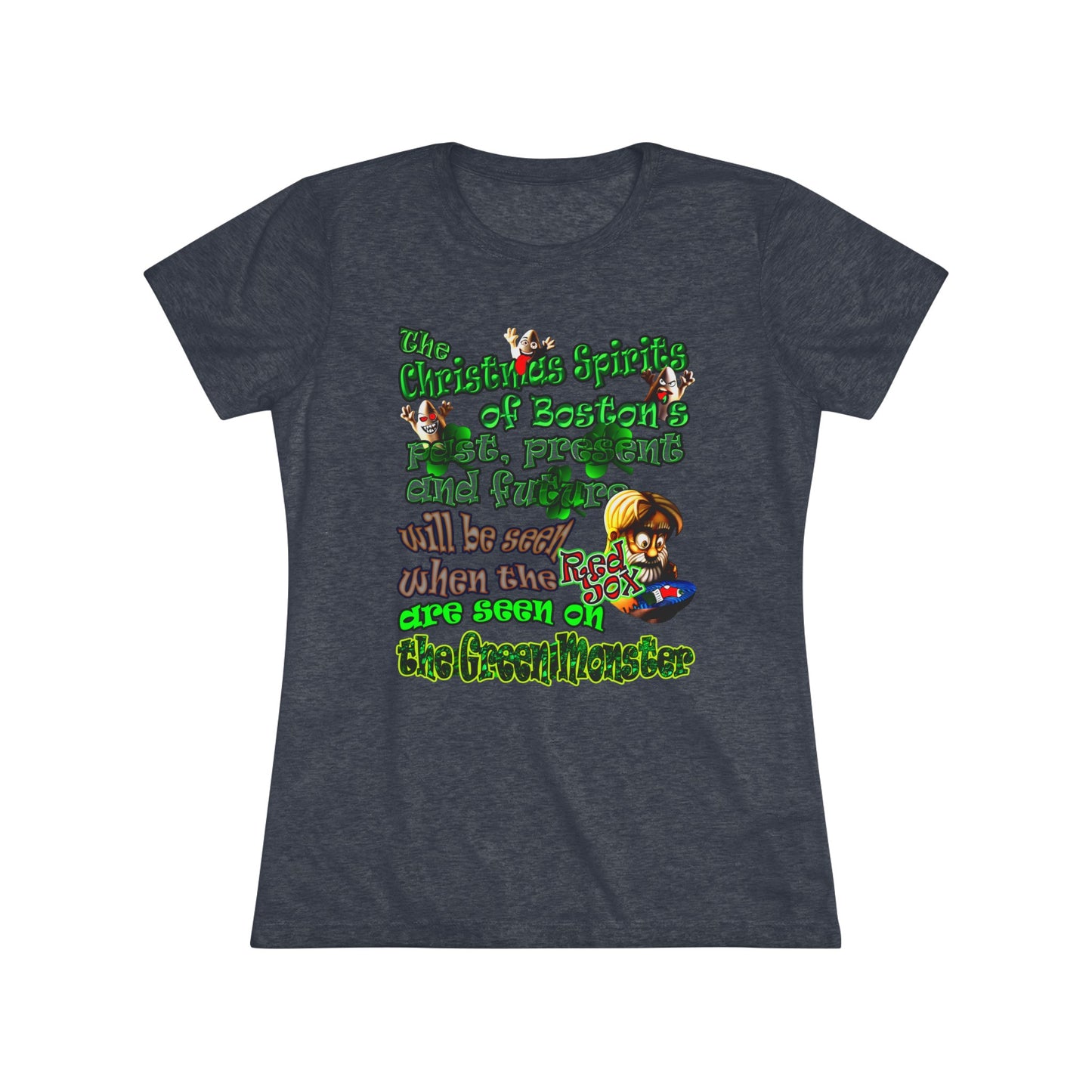 christmas spirits of boston - Women's Triblend Tee