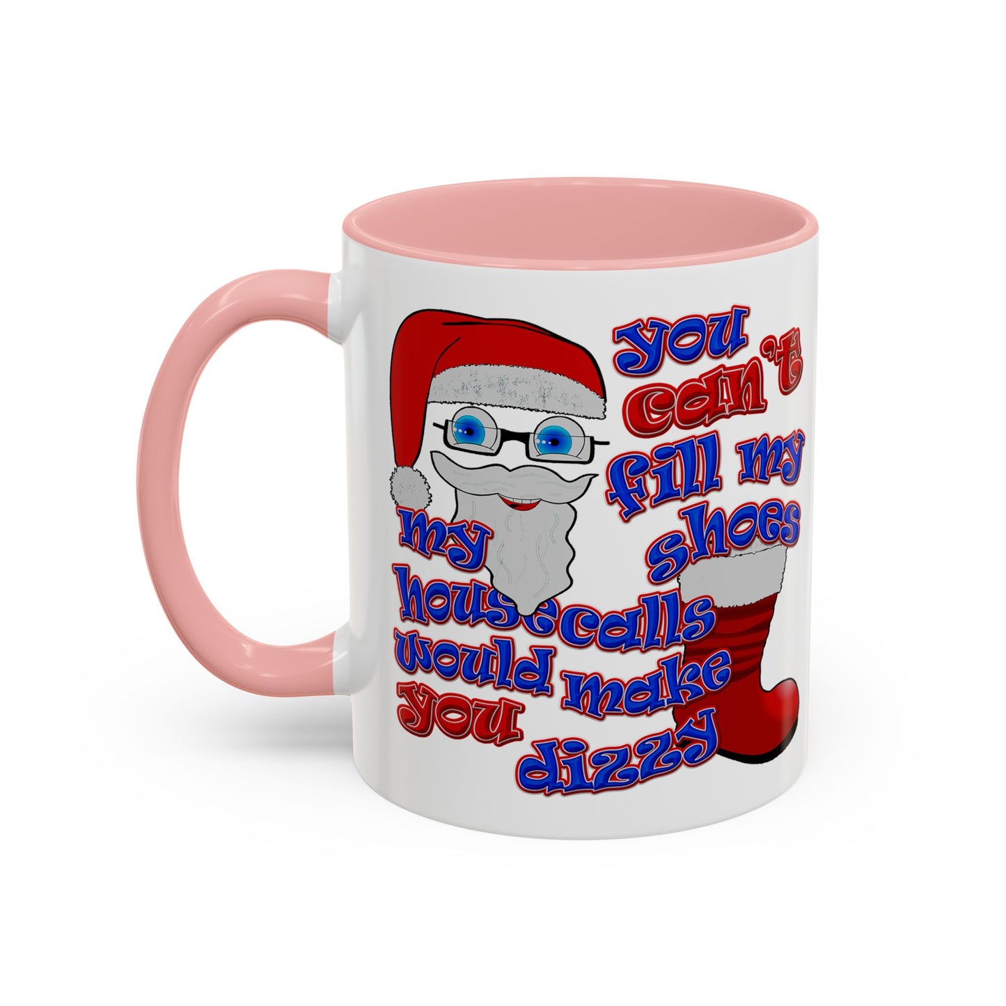 santa's shoes - Accent Mug (white)