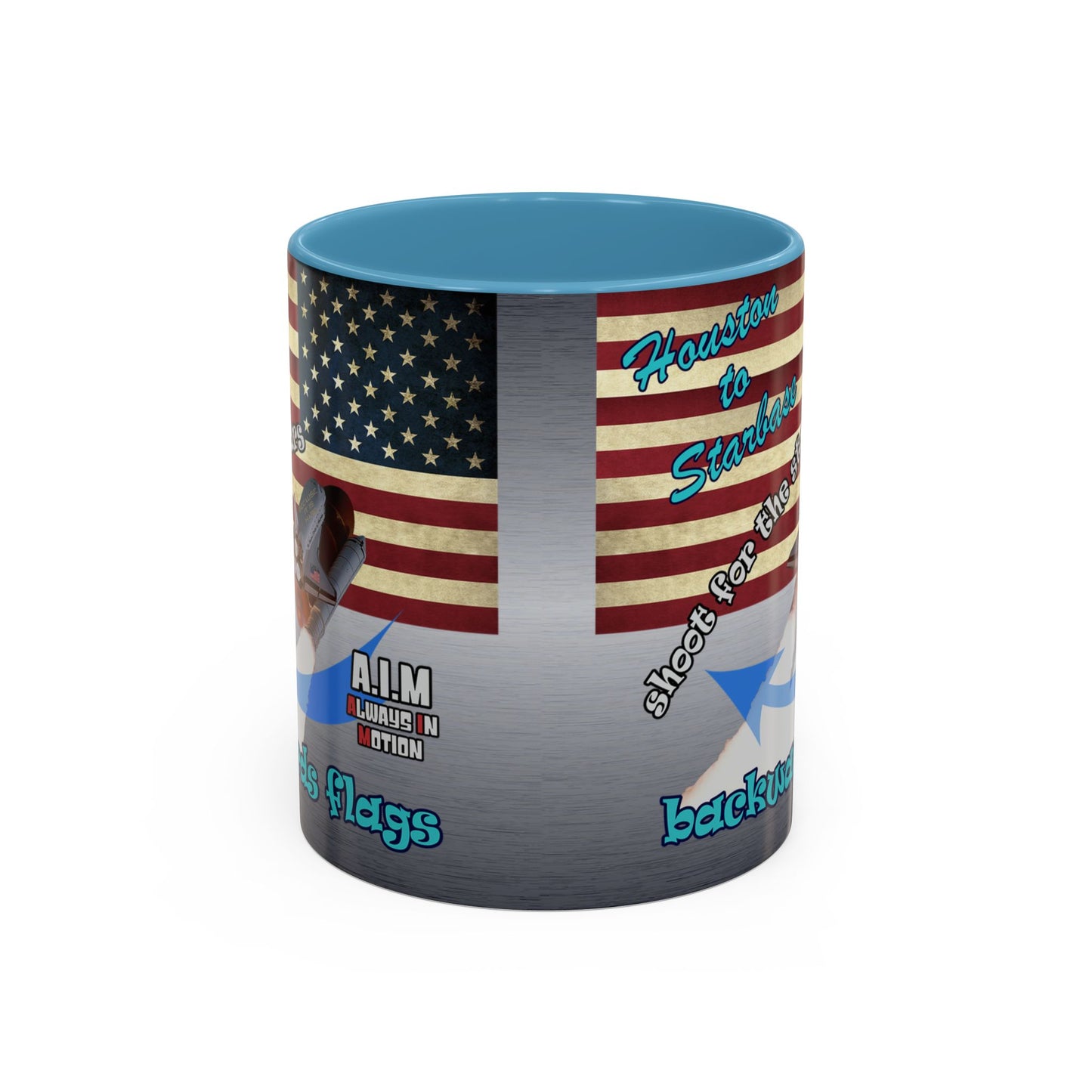 shoot for the stars - Accent Mug (brushed nickel)