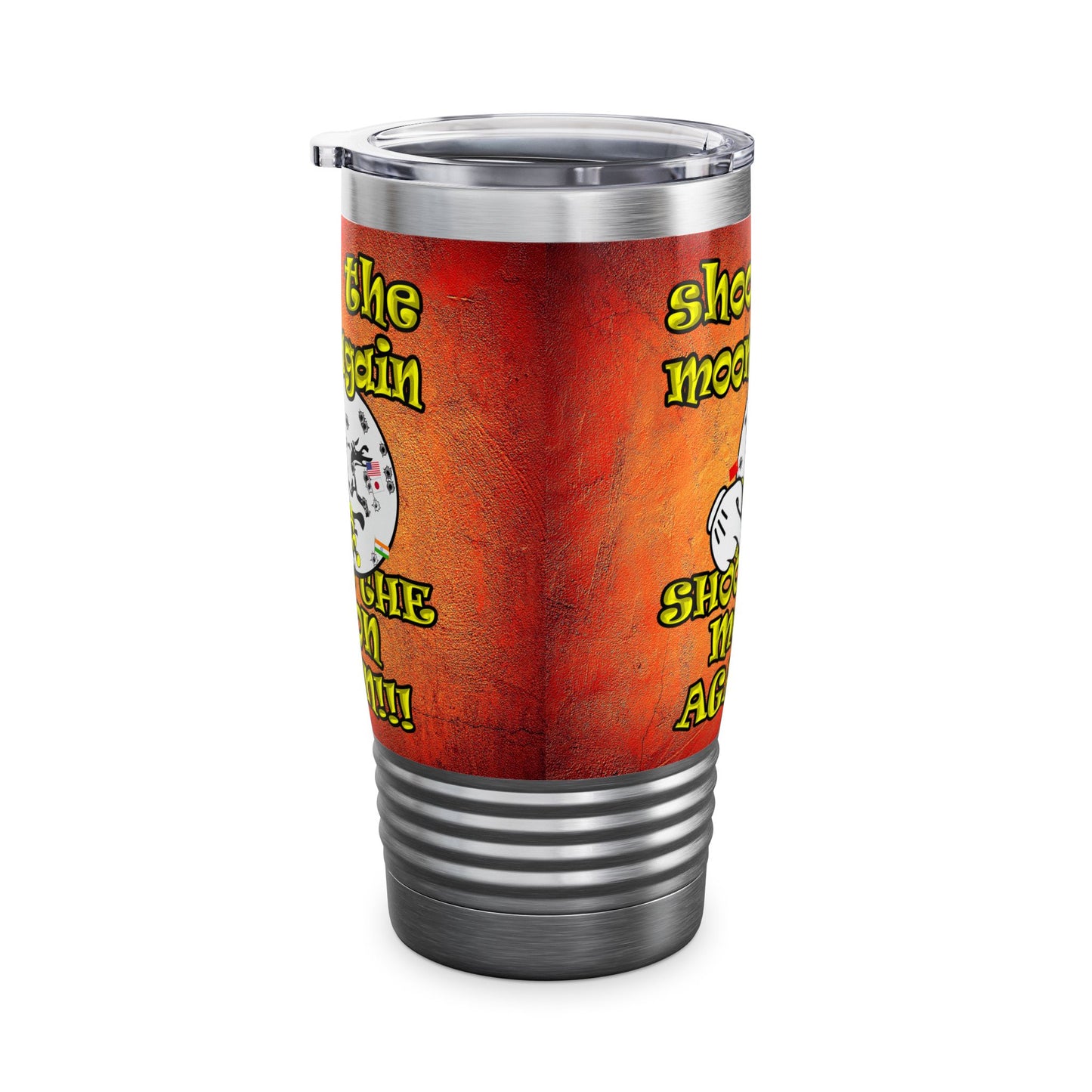 shoot the moon again - Ringneck Tumbler, 20oz (burnt orange)