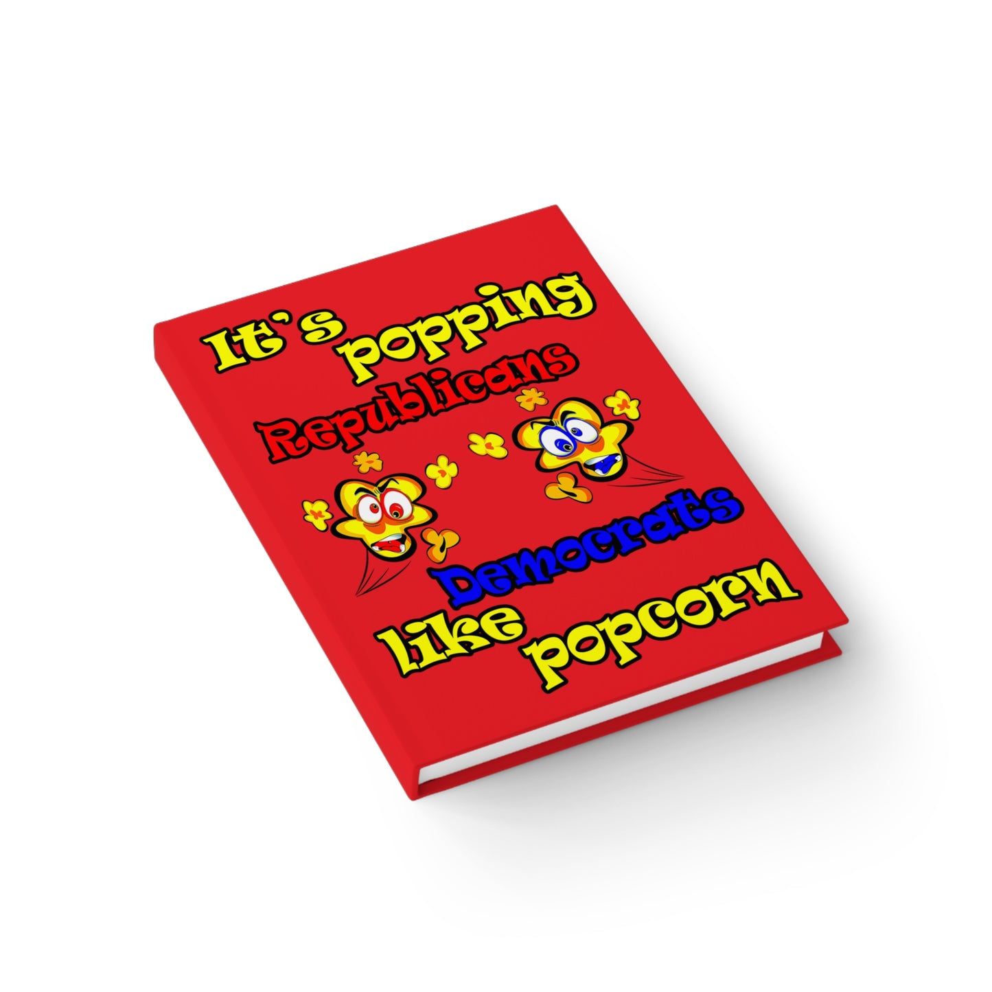 popping like popcorn - journal-blank (red)