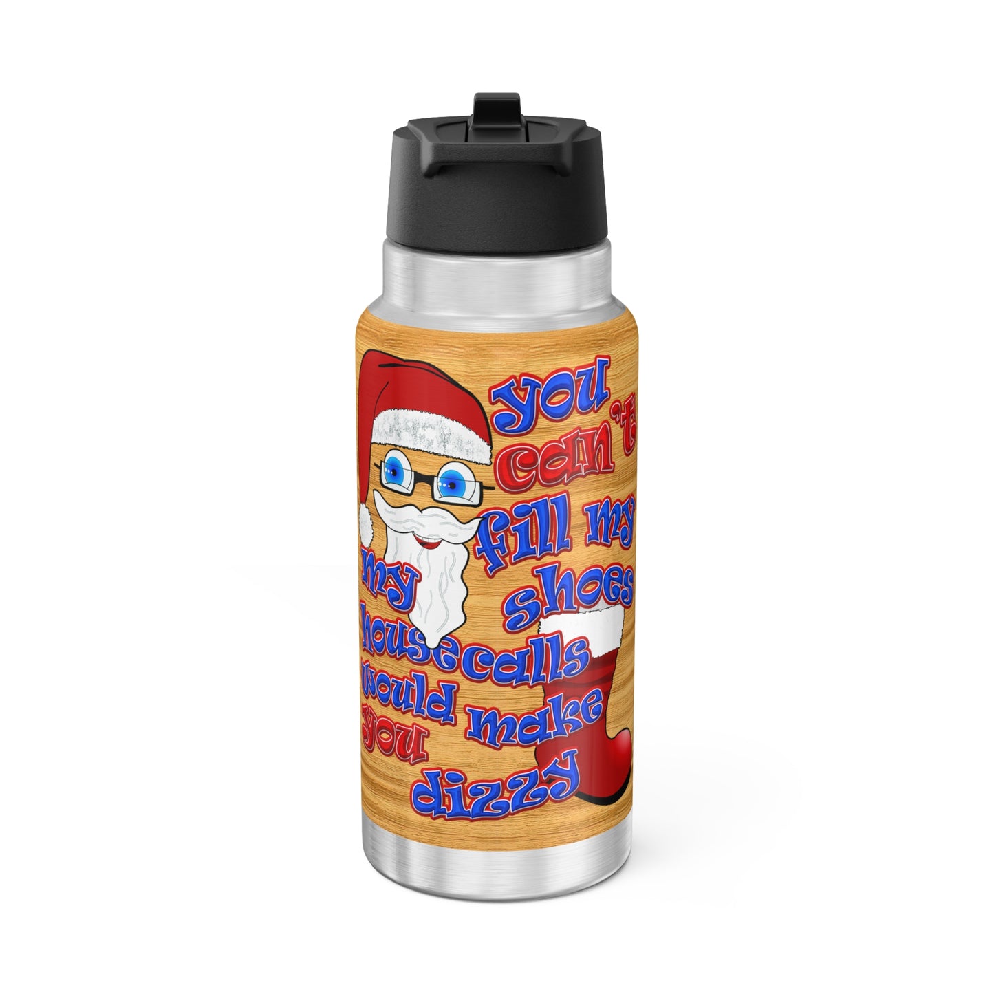 santa's shoes - Gator Tumbler, 32oz  (butterscotch wood finish)