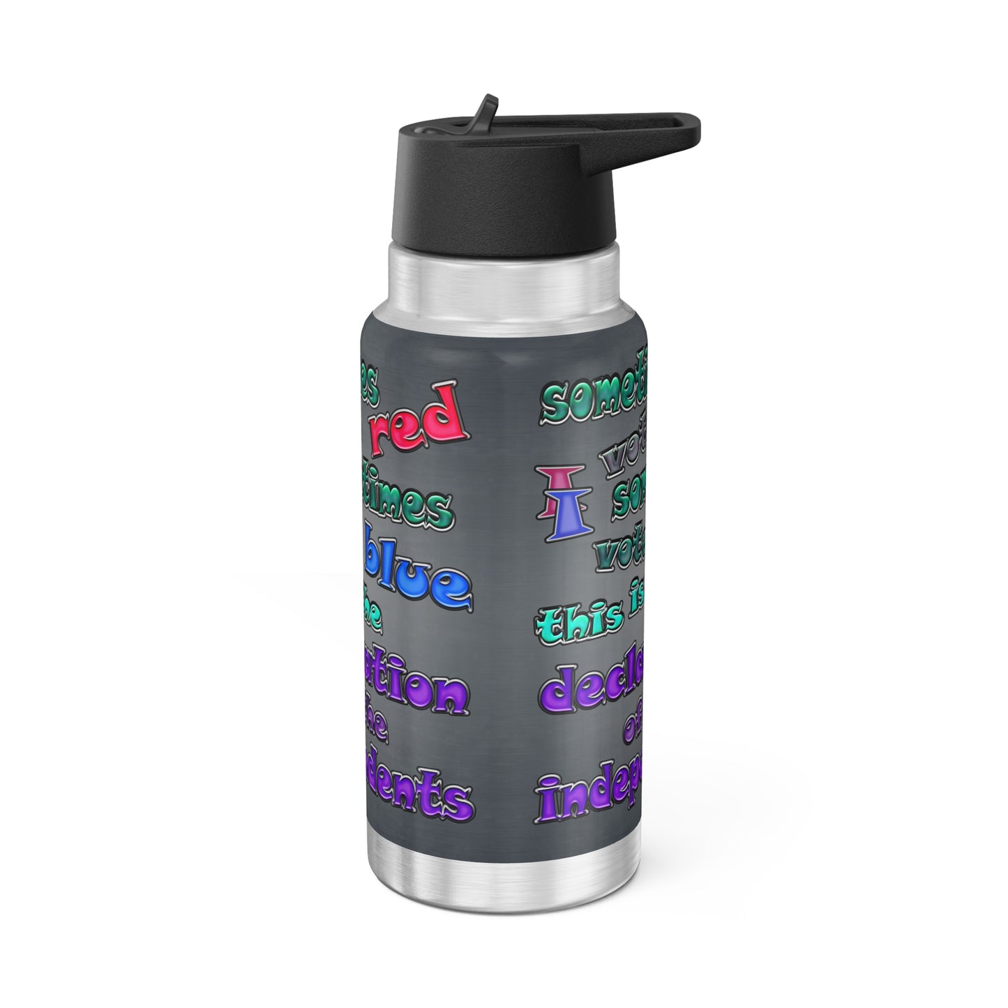 declaration of the independents - Gator Tumbler, 32oz  (grey-light grey)