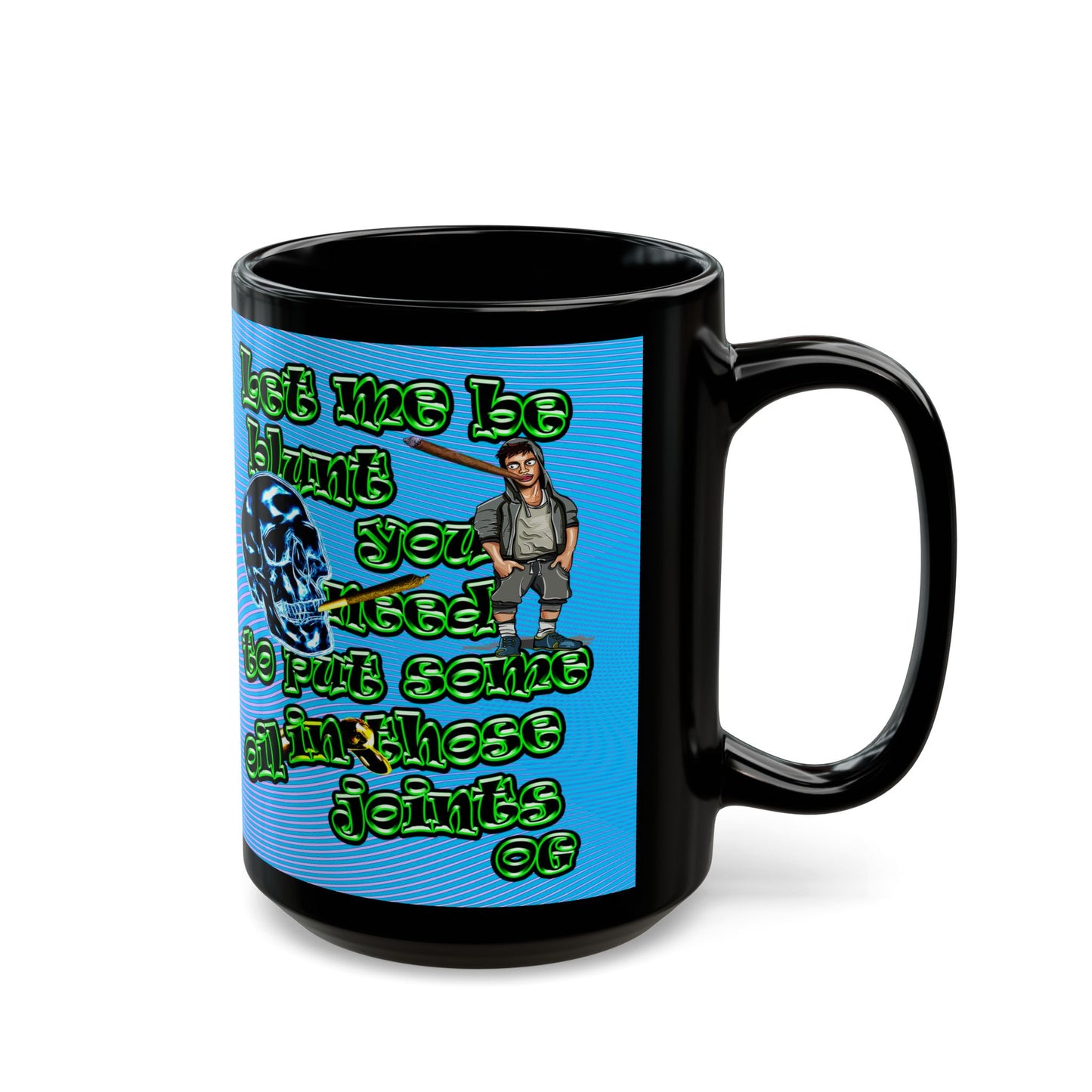 og - Black Mug (light blue-purple wave)