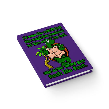 turtle race - journal-lined (purple)