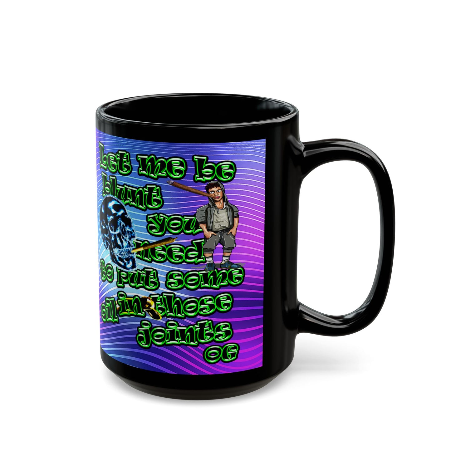 og - Black Mug (purple wave)