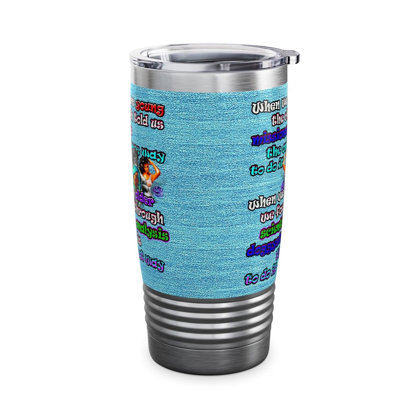 doggystyle - Ringneck Tumbler, 20oz (faded blue)