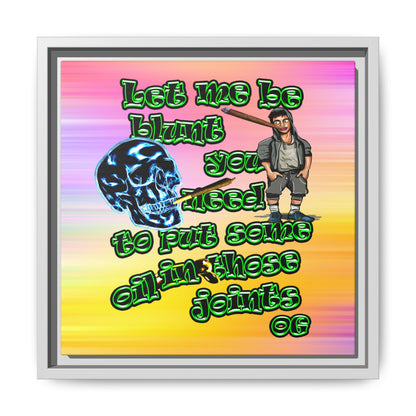 og - framed canvas art (color blur)