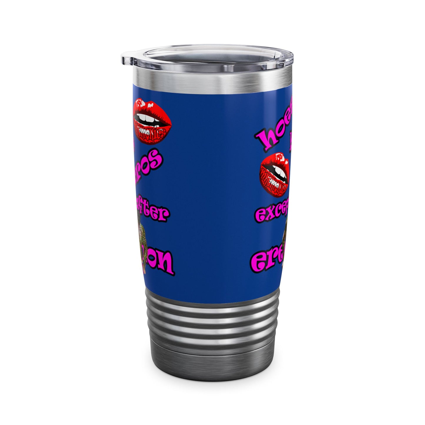 hoes b4 bros - Ringneck Tumbler, 20oz (dark blue)