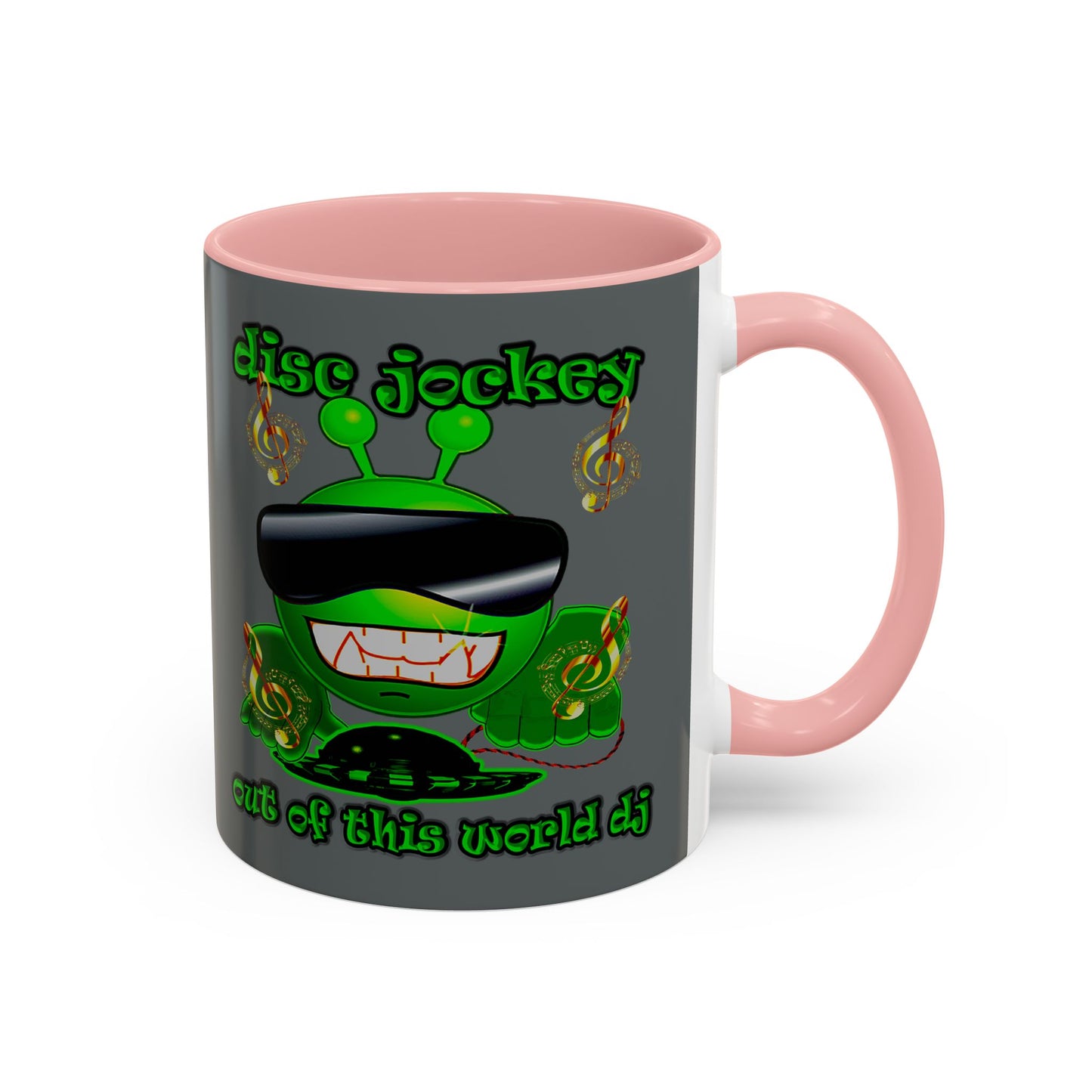 disc jockey - Accent Mug (dark grey)