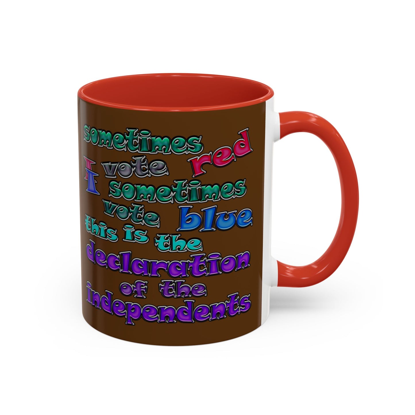 declaration of the independents - Accent Mug (brown)