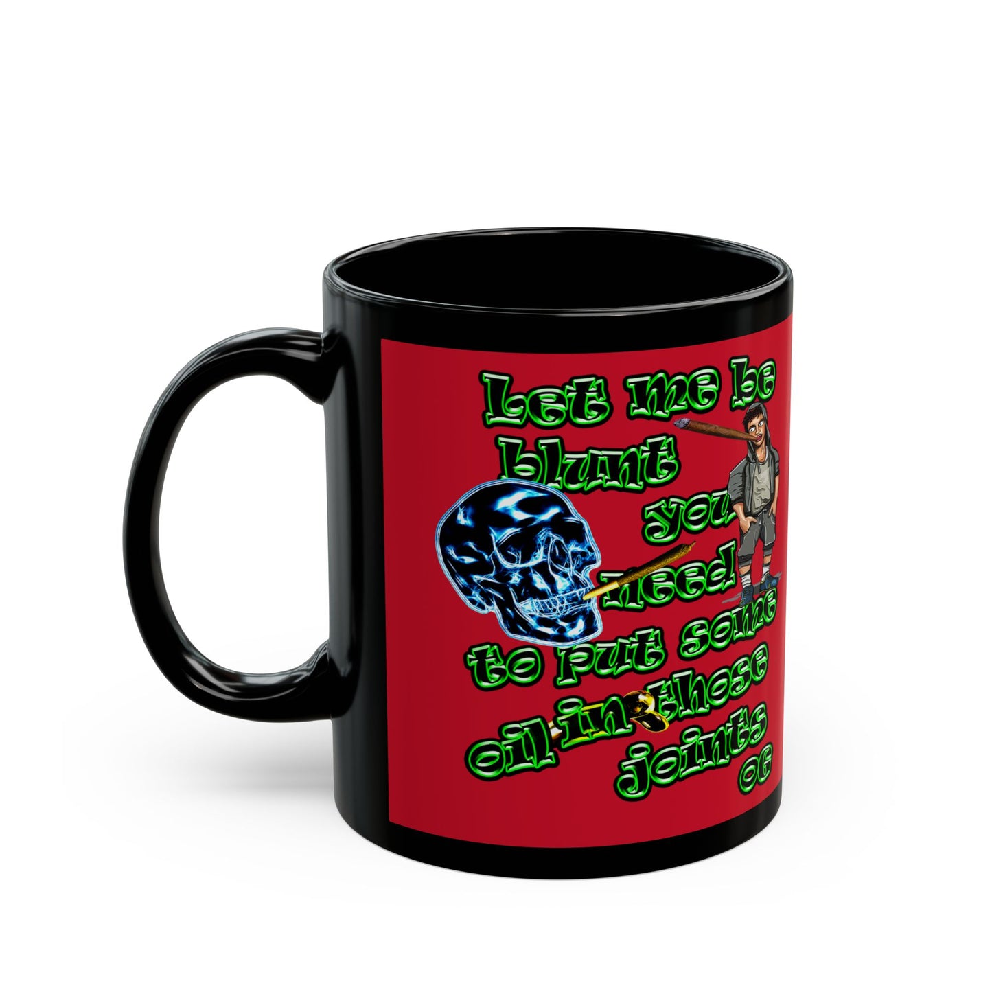 og - Black Mug (dark red)