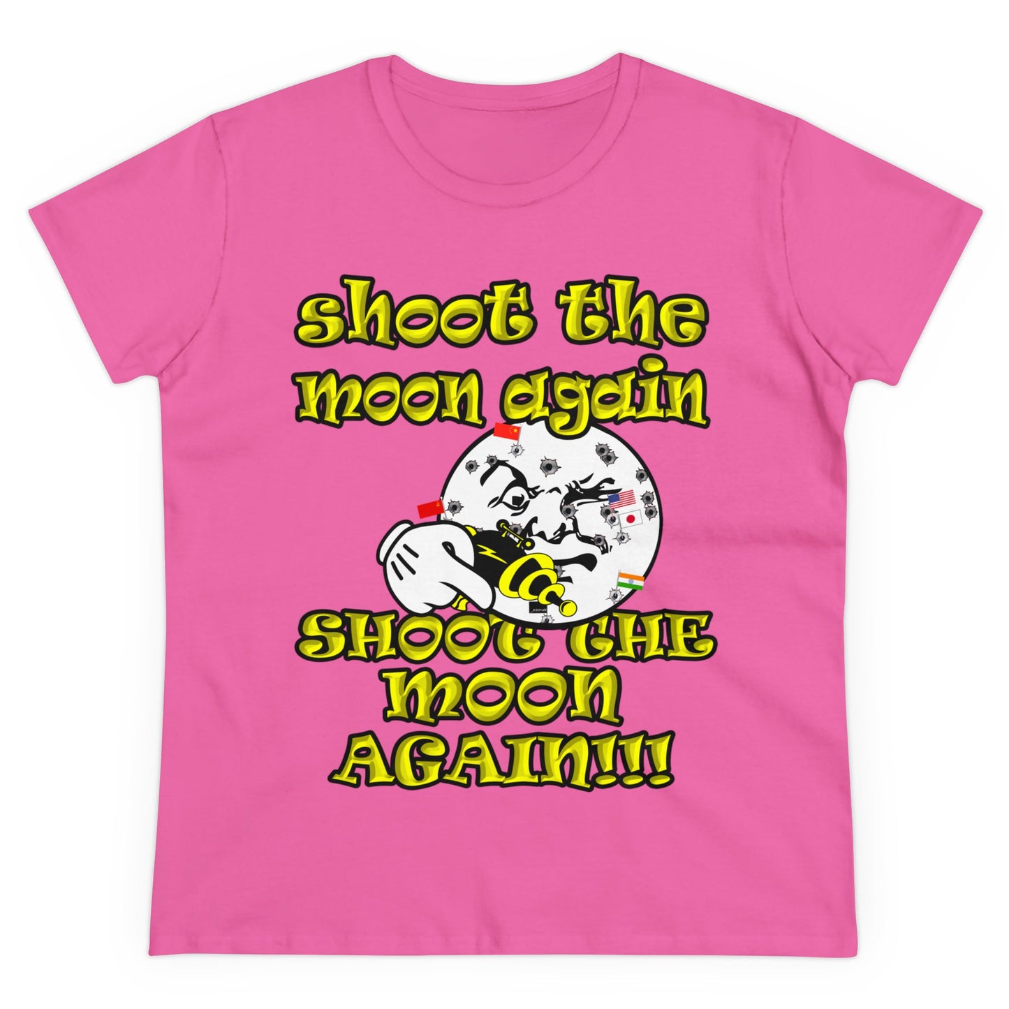 shoot the moon again - Women's Midweight Cotton Tee