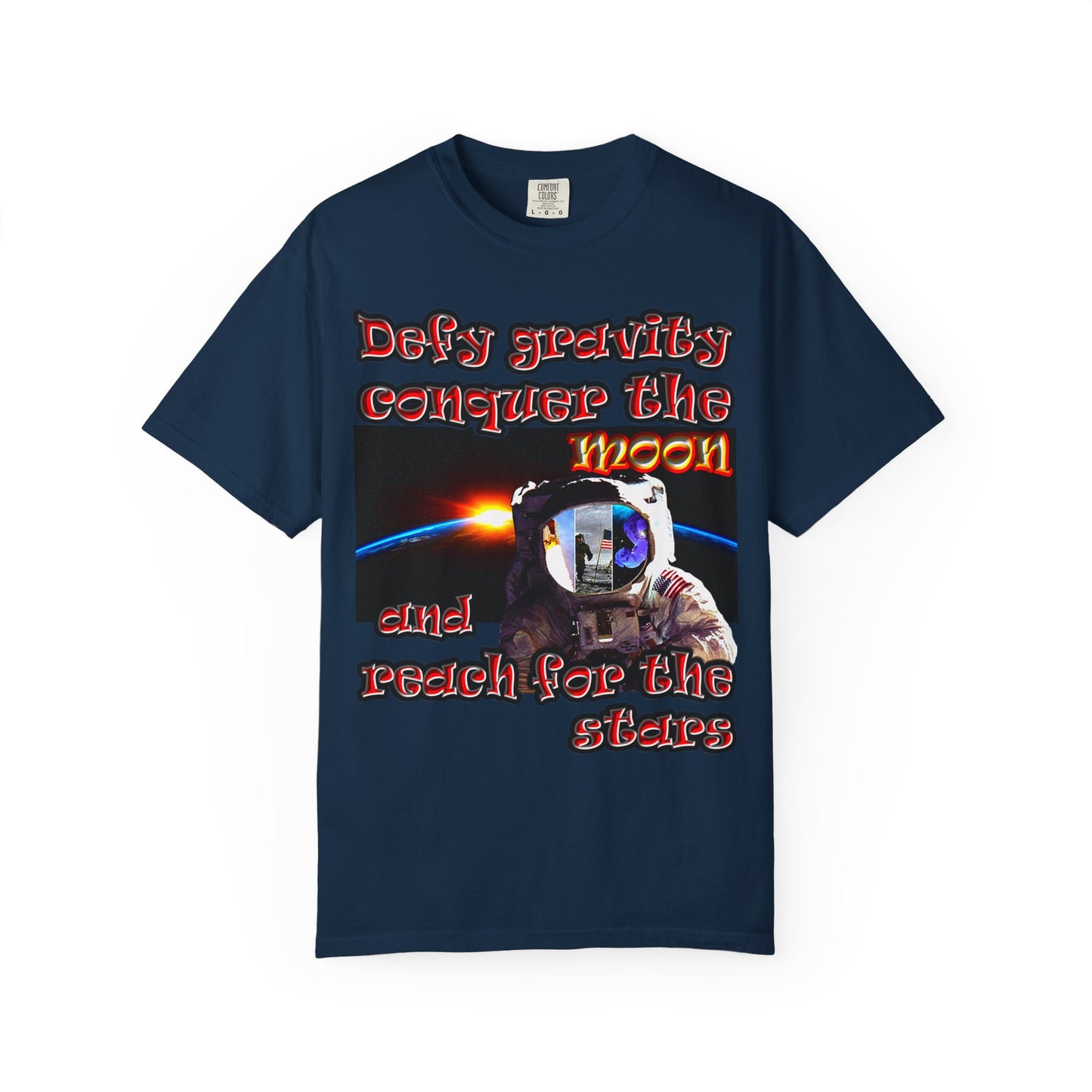 defy conquer reach - Unisex Garment-Dyed T-shirt