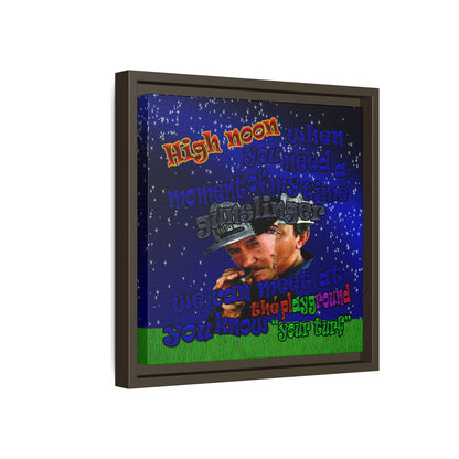 high noon - framed canvas art ('snoops' background)