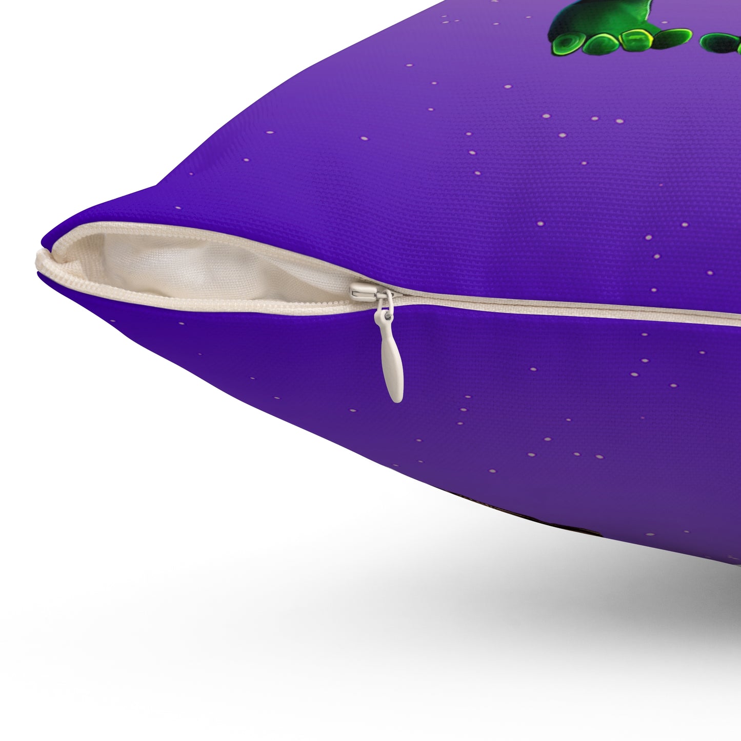 I don't care that your grey - Spun Polyester Square Pillow - (purple-pink wave)